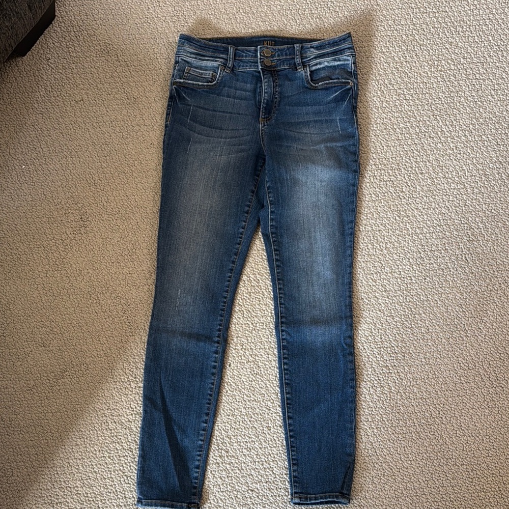 Kut from the Kloth Blue Ankle Cropped Jeans